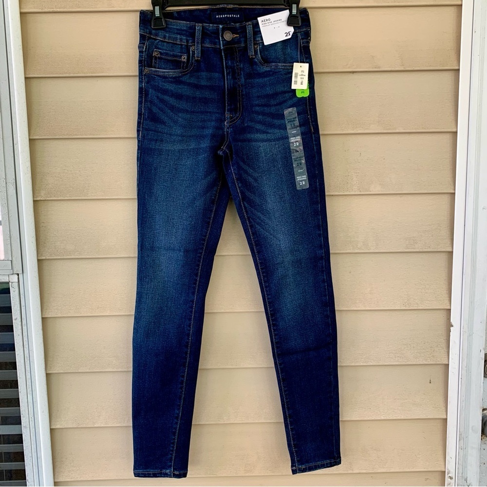 NWT Aeropostale Premium Seriously Stretchy High-Rise dark wash Jegging size‎ 2R - Picture 5 of 8